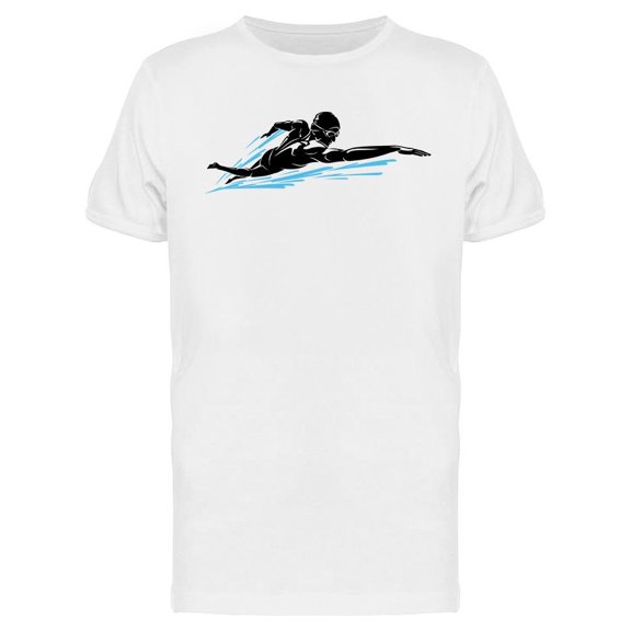Swimmer Front Crawl T-Shirt Men -Image by Shutterstock, Male Medium