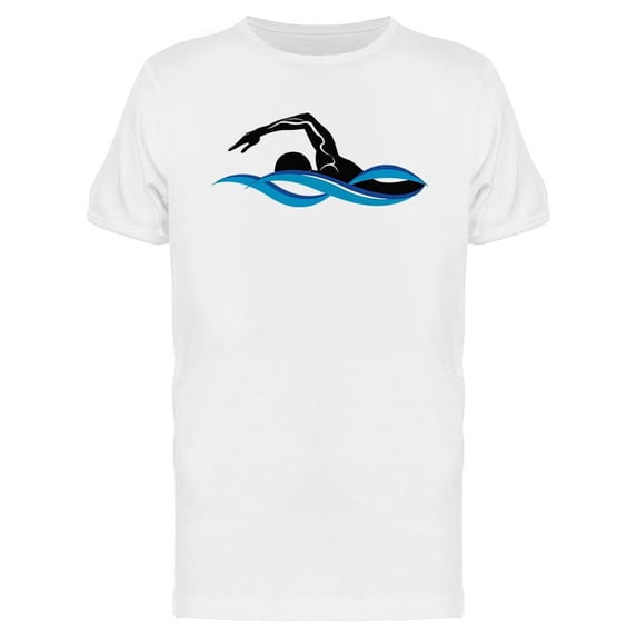 Swimmer On The Waves T-Shirt Men -Image by Shutterstock, Male Large