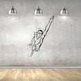 thumbnail image 1 of Swimmer Silhouette Professional Swimmer Swimming Vinyl Wall Sticker Wall Art Wall Decal Sports Boys Girls Kids Room Design Gym Pool Swimming Sports House Home Wall Sticker Decor Size (20x18 inch), 1 of 3