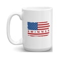 thumbnail image 1 of Swimmer With Distressed Graphic American Flag Coffee & Tea Gift Mug Merchandise And Accessories For Saltwater, Pool & River Swimmer Girl (15oz), 1 of 4