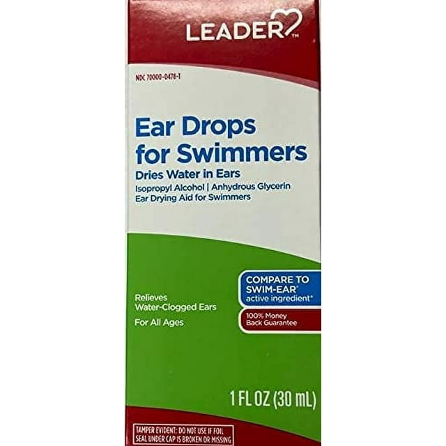 Swimmers Ear Drying Drops, 1 OZ, Clears Water from Swimmers Ear by