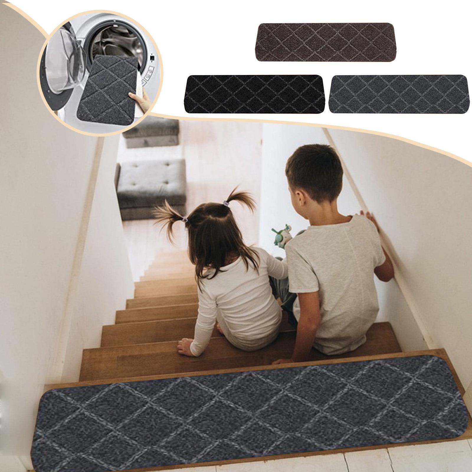 Swimming 8 X 30in NonSlip Carpet Stair Treads NonSlippery Rug Slip