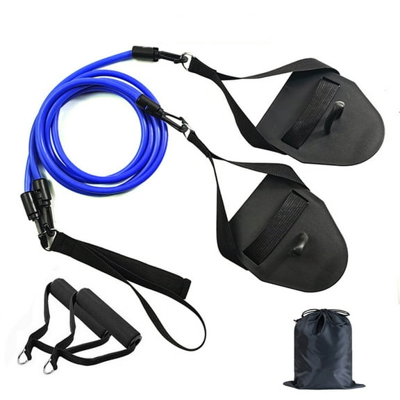 Swimming Arm Strength Trainer Pull Rope with Hand Paddle Swim Training Equipment