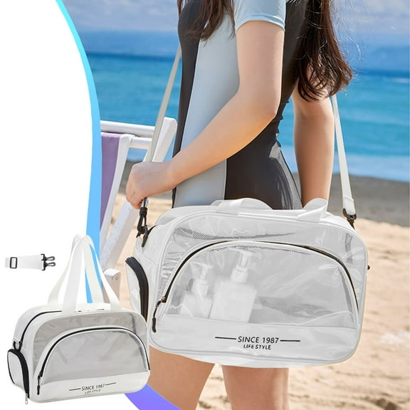 Swimming Bag, Toiletry Bag, Large Capacity Storage Cosmetic Bag, Sports Fitness Diagonals Cross Special Bag, Wet And Dry Separation, Beach Bag, Waterproof, Spacious Design