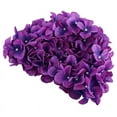 thumbnail image 1 of Swimming Cap Floral Petal Stylish Swim Hat Bathing Caps for Women Long Hair, 1 of 2
