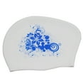 Swimming Cap Silicone Swim Pool Hat for Adult Long Hair Women Baby Tub