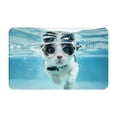 thumbnail image 1 of Swimming Cat Goggles Front Door Mat, Indoor Mats for Bedroom Bathroom Kitchen, Floor Mat Non-Slip, Soft Carpet Floor Cover Machine Washable Entryway Mat - 20x31.5in, 1 of 5