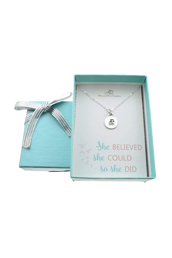 Swimming Charm Pendant in Sterling Silver on an 18 inch Sterling Silver Cable Chain. Swimming Gift. Gift for Swimmer.