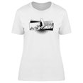 thumbnail image 1 of Swimming Comic Style T-Shirt Women -Image by Shutterstock, Female Large, 1 of 2