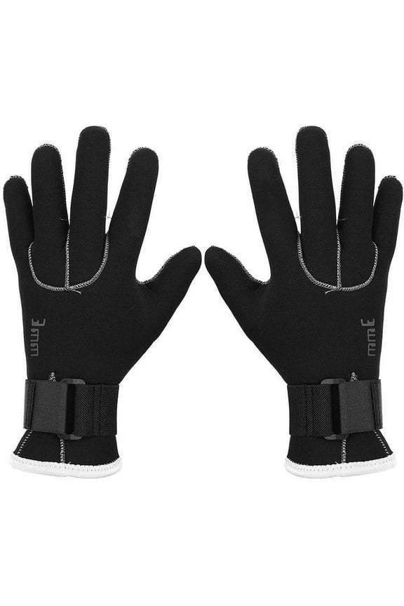 Swimming Diving Gloves, 3mm Neoprene Black Dive Sail Diving Gloves Surfing Swimming Glove Hand Protector