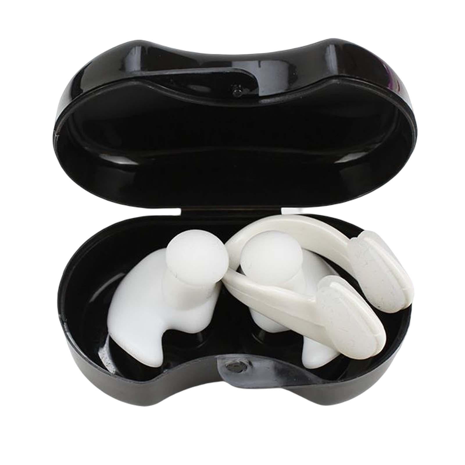 Swimming Ear Plug and Nose Clip, Silicone Ear, Waterproof Ear Nose ...