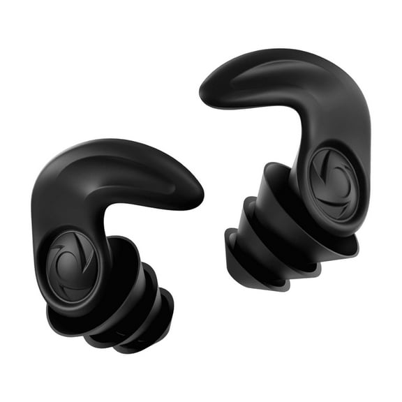 Swimming Ear Plugs, 1 Pairs Waterproof Ultra Comfy Reusable Silicone Swimming earplugs for Swimmers, Shower, Bathing, Surfing, Pool and Other Water Sports, Black