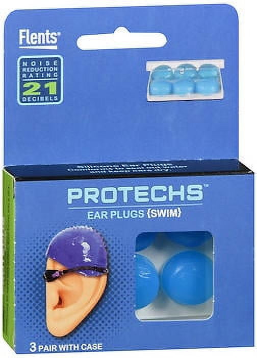 Swimming Ear Plugs Flents Protech Swim Ear Plugs (3 Pair)