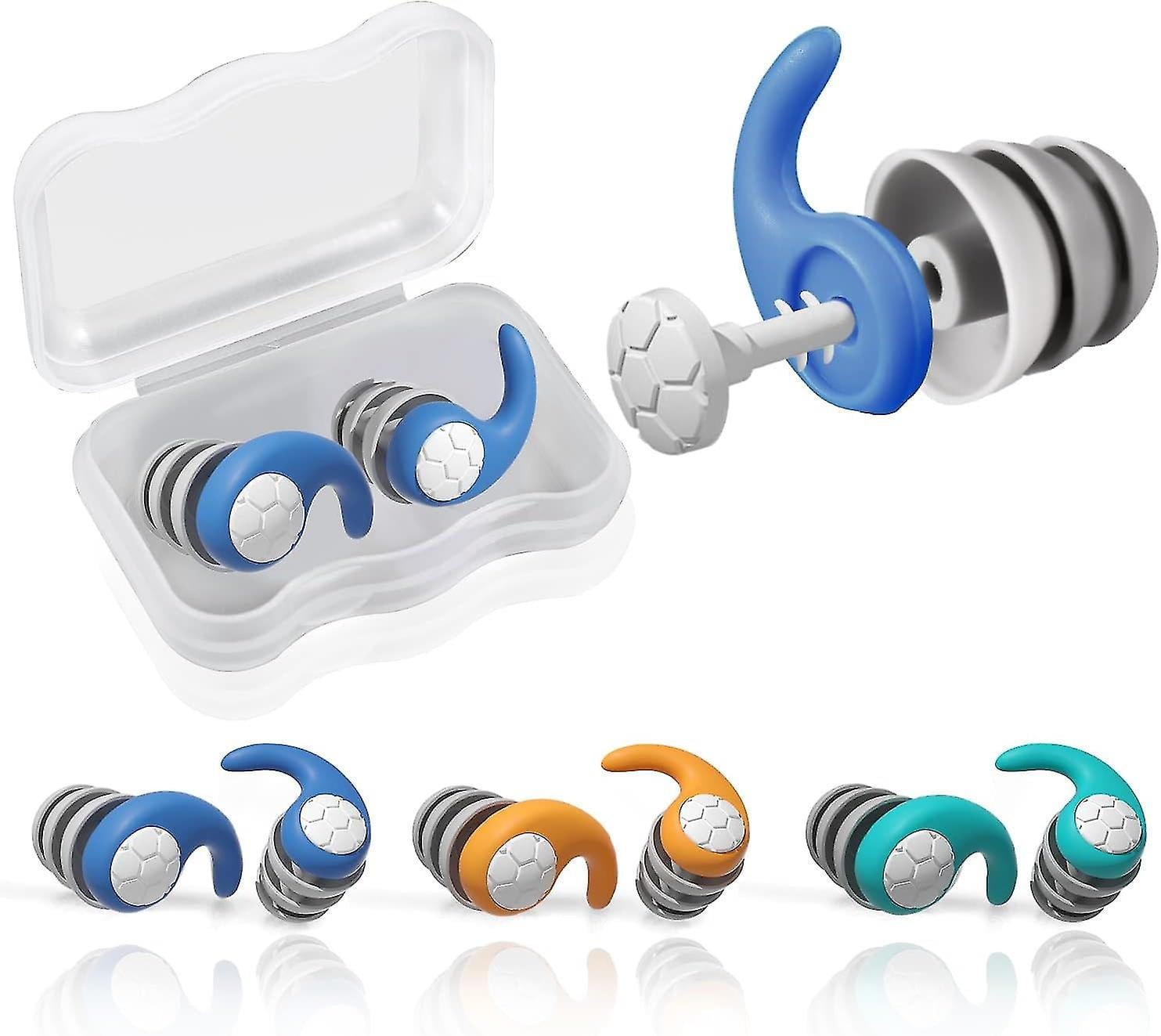 Swimming Ear Plugs Waterproof Earplugs, Silicone Ear Plugs Noise