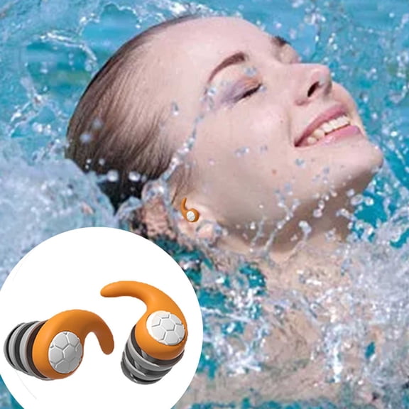 Swimming Ear Plugs for Adults Reusable Silicone Durable for Swimming Surfing Shower Sleep and Water Sports