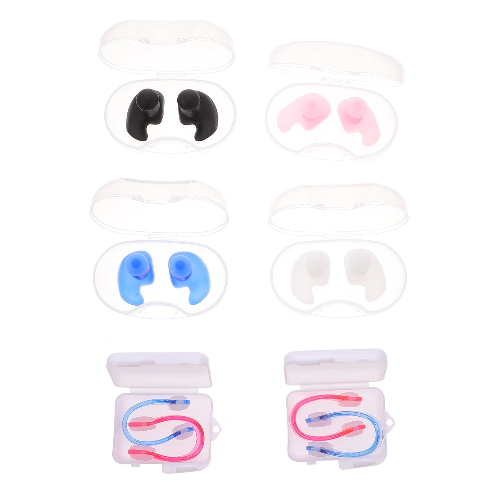 Swimming Ear Waterproof Nose Earplugs Protector Plugs Silicone Clip Earplug Plug Pool Protection