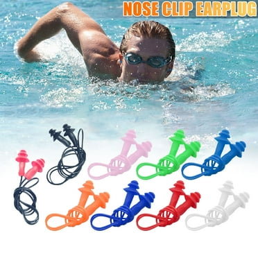 Swimming Earplugs for Diving | Comfortable Soft Silicone Waterproof Earplugs | Elastic Fit | Water Block | Surfing & Water Sports | 1 Pair Noise-Reducing Swim Plugs