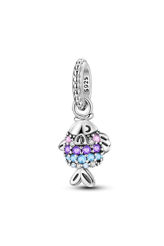 Swimming Fish Pendant Charm, Compatible with Most Bracelet, Charm for Bracelet