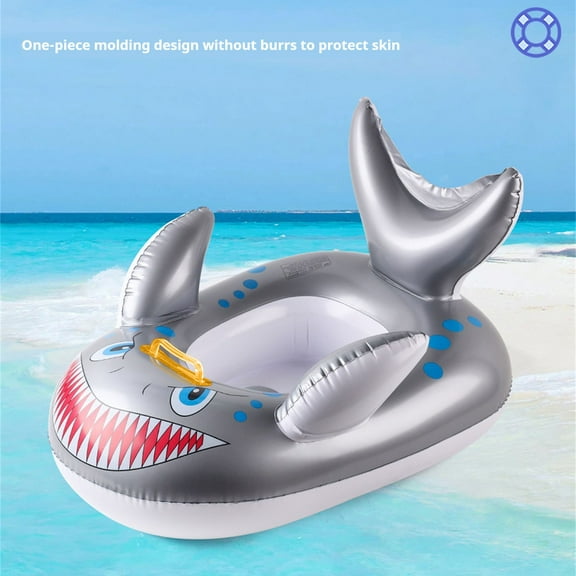 Swimming Floatation Device with Safety Handles for Water Activities, -Tip Structure with Comfortable Seat Eco-Friendly Material Pool and Beach Gear