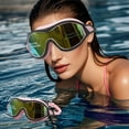 thumbnail image 1 of Swimming Goggles Adult Large Frame | Waterproof Silicone | Anti-Fog PC Lenses | Adjustable Comfort Fit | Clear Vision for Training & Diving | Multiple Colors | Durable | Includes Storage Case, 1 of 6