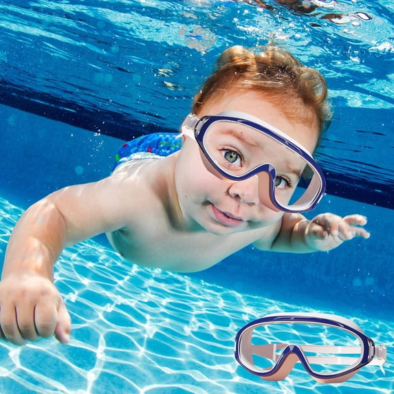 Swimming Goggles Anti-Fog Clear Vision, Adjustable Leak Proof Swim Glasses for Adults, Comfortable Protection for Pool Open Water Training and Recreation