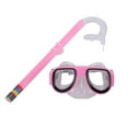 thumbnail image 1 of Swimming Goggles, Anti-Fog HD Electroplating Large Frame, Comfortable KidsSwim Mask with Snorkel for Ages 4-8 Pool Protection, Pink, 1 of 1