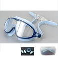 thumbnail image 1 of Swimming Goggles Anti Fog Wide View Swim Goggles With Leakproof Design And Adjustable Strap, HD Clear Lens Comfortable Swim Glasses With Nose Clip Set, for Pool Training, 1 of 9