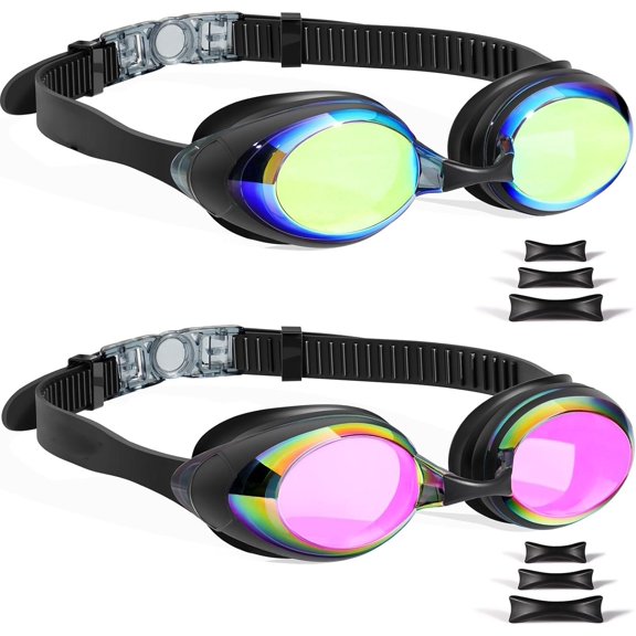Swimming Goggles Anti-fog Anti-UV Mirrored Swim Goggles