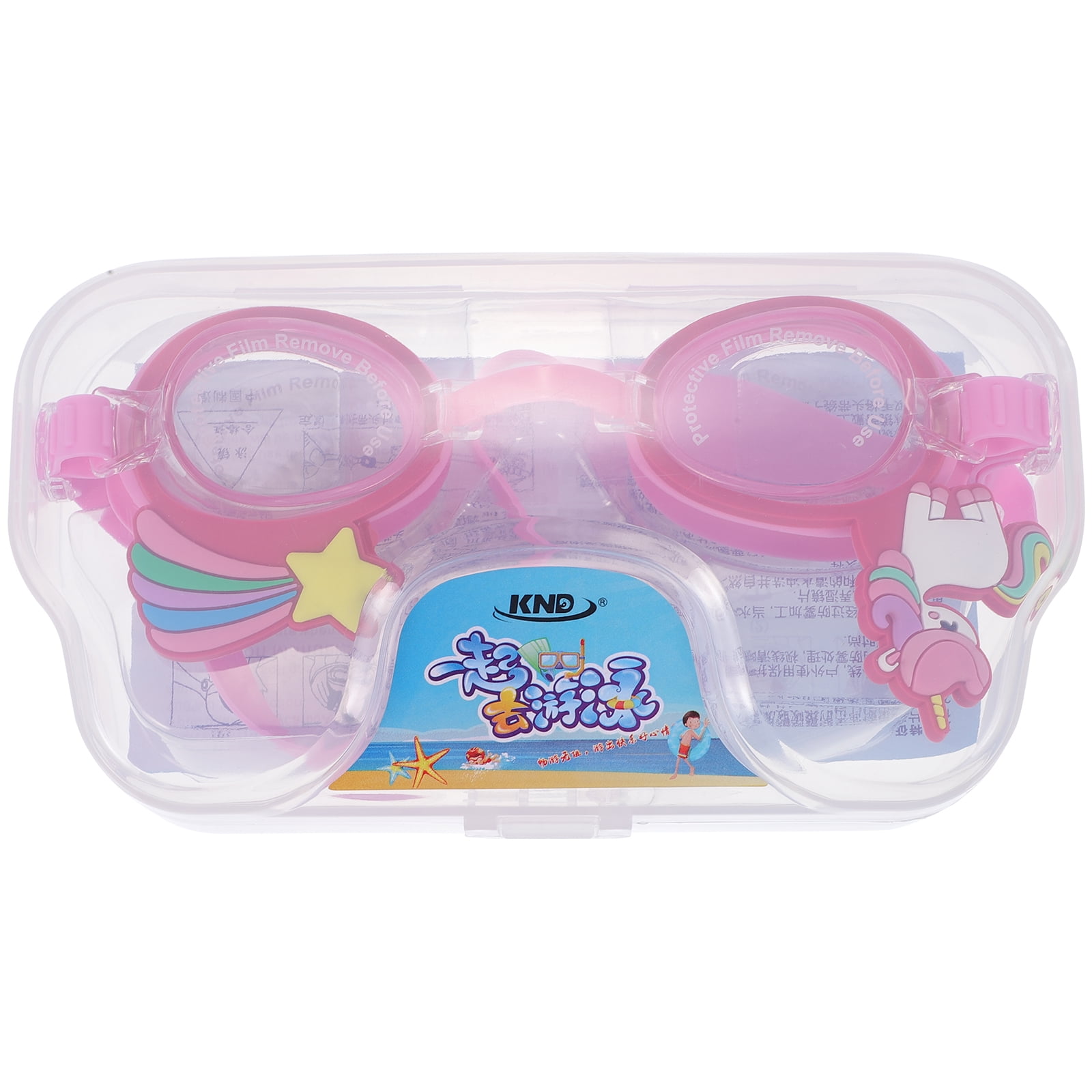 Swimming Goggles Kids 4-7 Lovely Children's Cartoon Pink PC Toddler