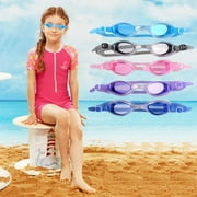 KINGMMICRO4 Swimming Goggles Kids High Definition Waterproof Anti-fog Lens Glasses Boys Girls Eyewear Sportswear Accessories