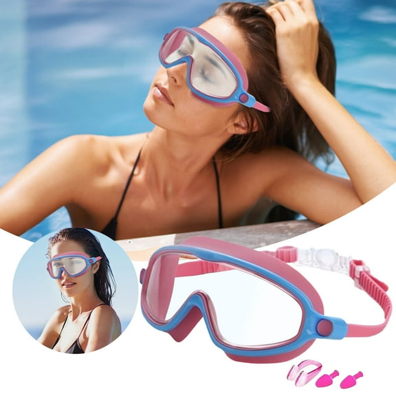 Swimming Goggles Nose Clip Ear Plugs Set for Water Sports Training Comfortable Fit for Adults and Kids