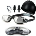 thumbnail image 1 of Radetop swimming goggles set, equipped with swim cap, nose clip, earplugs, and goggles box, black, 1 of 7