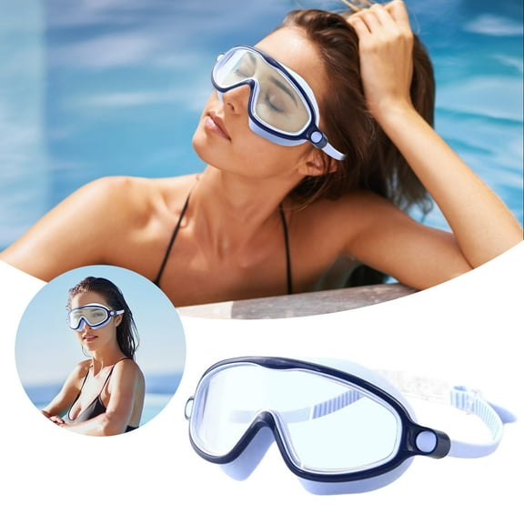 Swimming Goggles Set with Nose Clip and Ear Plugs for Adult Swimmers Comfortable Swim Gear Accessories