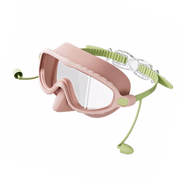 Swimming Goggles Swim Goggles With Earplugs Frogs Wide View Swim Goggles for Boy Girl 3-16
