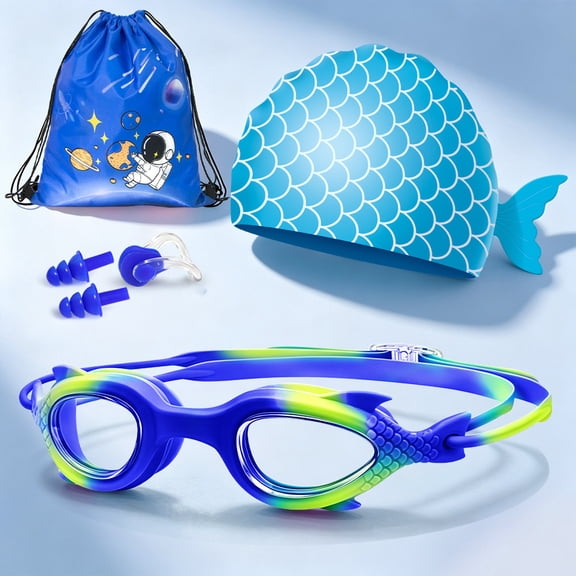 Swimming Goggles Waterproof Anti-Fog UV Protection High-Definition Lens for Adult Pool Training and Lap Swimming