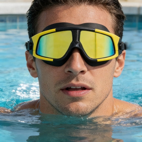 Swimming Goggles for Adult Men Women ,No Leaking Leakproof Wide Angle Shatterproof Lenses with UV400 Protection Anti-Fog