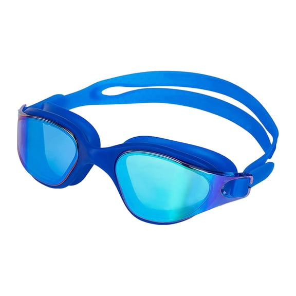 Swimming Goggles for Full Frame View with Large Angle and Silicone Adjustable Fit for Competitive Water Sports, 48.5cm, Blue