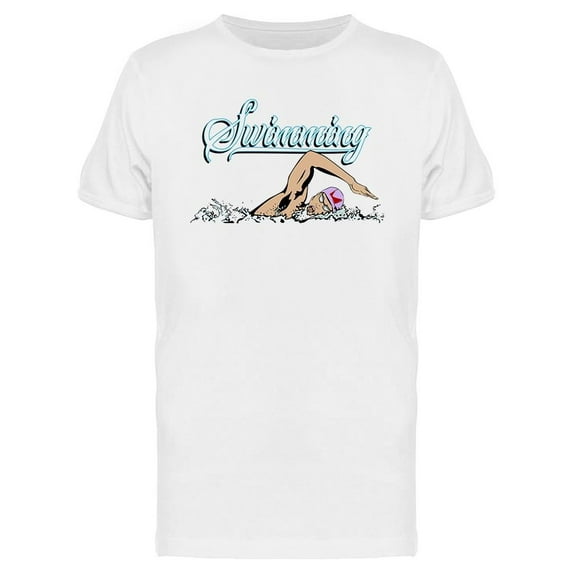 Swimming Graphic T-Shirt Men -Image by Shutterstock, Male Small