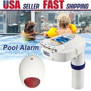 Swimming Inground Pool Safety Alarm System Children Pets Drowning Alert Detector, IC ICLOVER Pool Safety System with Solar Power Safety