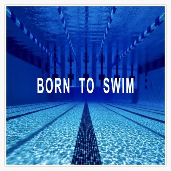 Swimming Inspirational Pool Workout Slogan Vinyl Sticker