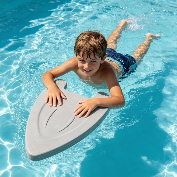 Swimming Kickboard Sports Training Board High Buoyancy Lightweight Durable Plastic Swim Aid Anti Slip Surface Beginner Practice Pool Exercise Equipment for ki*ds Adults Swimming Improvement