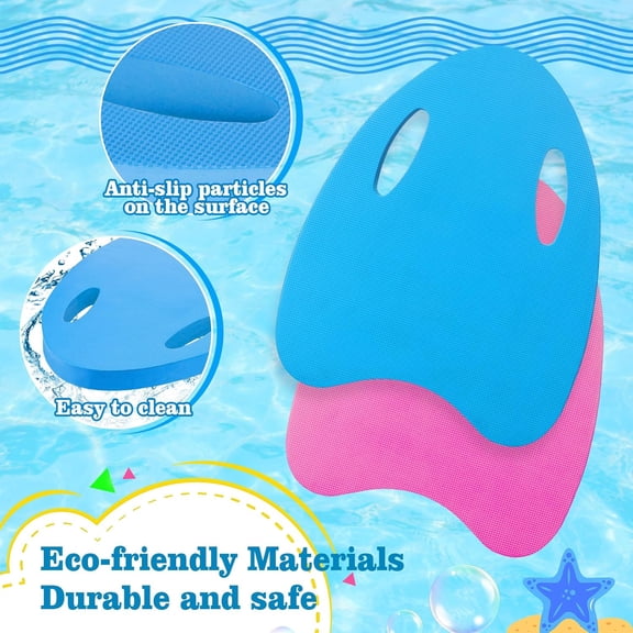 Swimming Kickboard for Kids - Training Aid with Handrail Hole,  Colors, Safe &