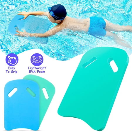 Swimming Kickboard TeqHome Swim Exercise Training Board for Adults Kids Toddlers Swim Aid Float Kickboard Swimming Training Equipment with Handle EVA Foam Green
