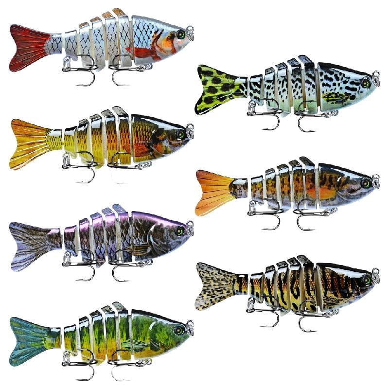 croch fishing lures multi jointed HERCULES Swimbaits Slow Sinking Bionic Lur  HERCULES Fishing segmented jointed swimbait fishing lure is designed for real resemblance of fish Multi jointed fishing lure -