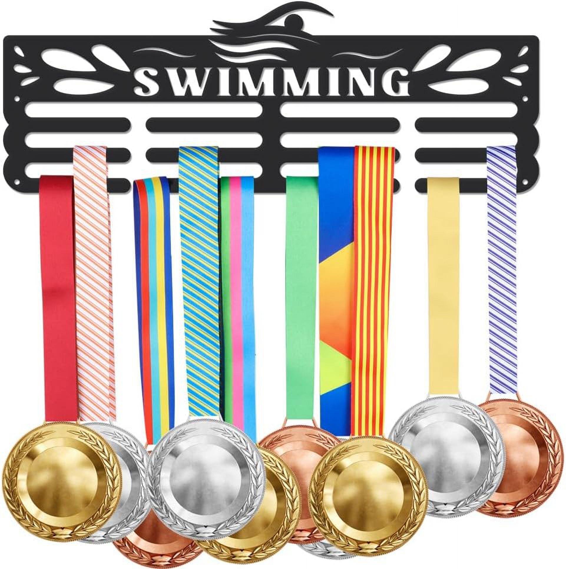 Swimming Medal Holder Display Hanger Rack Frame for Sport Race Metal ...