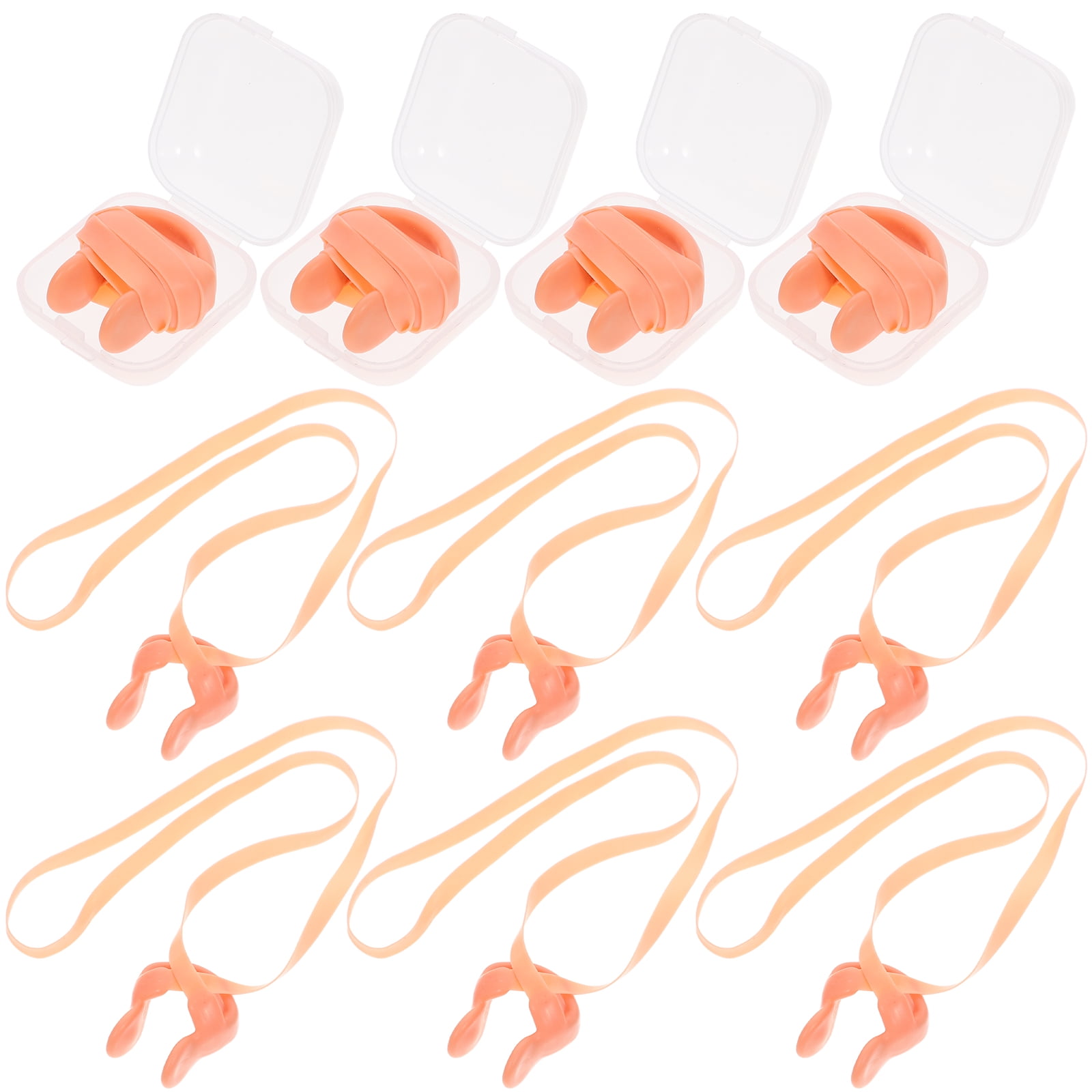 Swimming Nasal Splint 24 Pcs Aldult Pool Nose Clip Ear Plugs for Water Accessories Clips 12pcs
