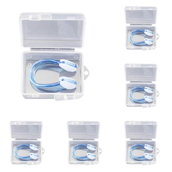 Swimming Nose Clip with Storage Box, Silicone Swim Nose Plugs for Adults, Waterproof Pool Nose Clip for Diving, Swimming, and Water Sports, Comfortable Fit (C)