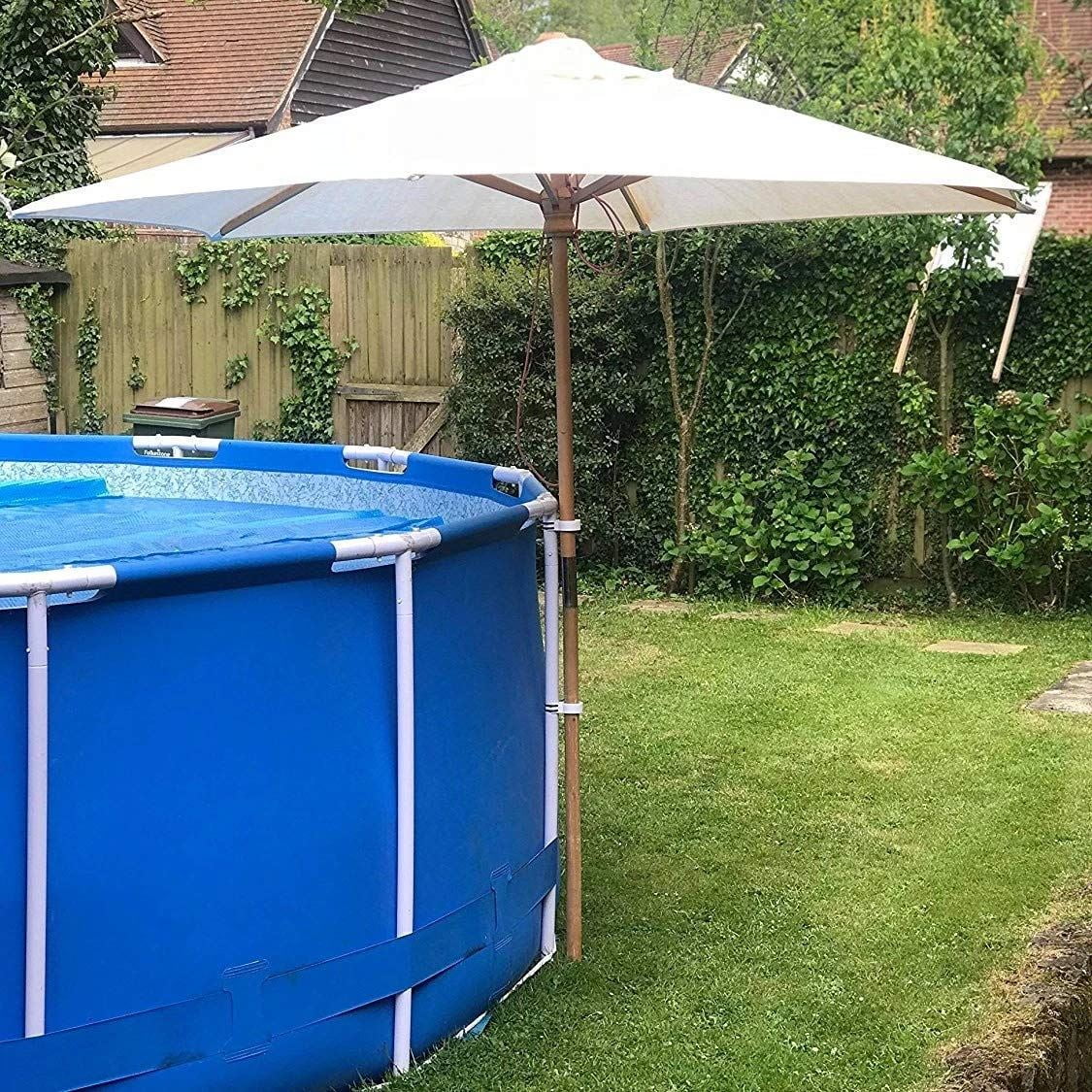 Swimming POOL Umbrella brackets : For 35mm frame legs e,g INTEX FRAME POOL