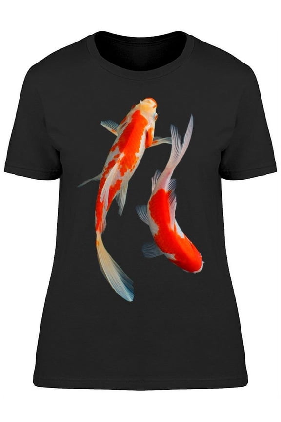 Swimming Pair Of Koi Fish T-Shirt Women -Image by Shutterstock, Female x-Large