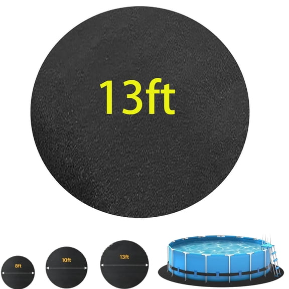 Swimming Poo, Mats Outdoor, Round Pool Pads Underlay for Ground Pools, Thick Liner Protection, Prevents Punctures, 8ft 10ft 12ft